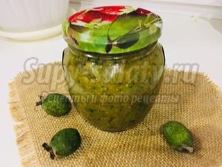 Живое варенье из фейхоа с медом