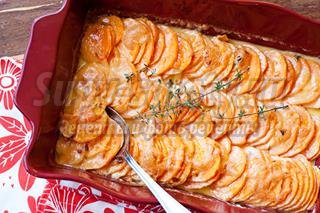 Сладкий картофель с сыром. Рецепт с пошаговыми фото